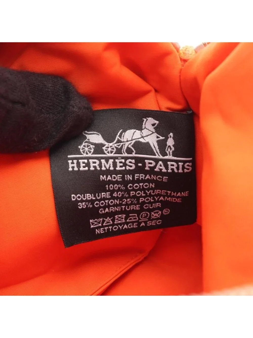 Hermes Pouch Bolide 20 Mini Orange Fu Canvas